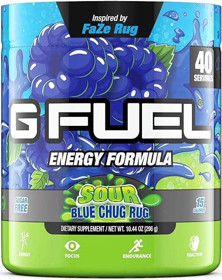 chugrug|G Fuel Sour Blue Chug Rug Tub, Elite Energy and。